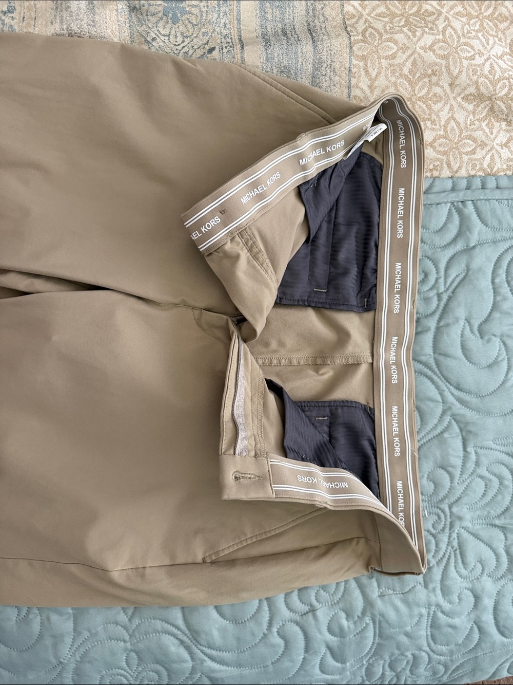 Michael Kors Men's Tan Stretch Chino Pants